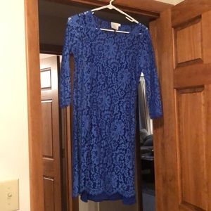 Blue lace dress
